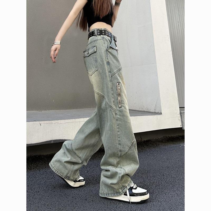 2024 Spring Retro Loose Straight-Leg Wide Jeans