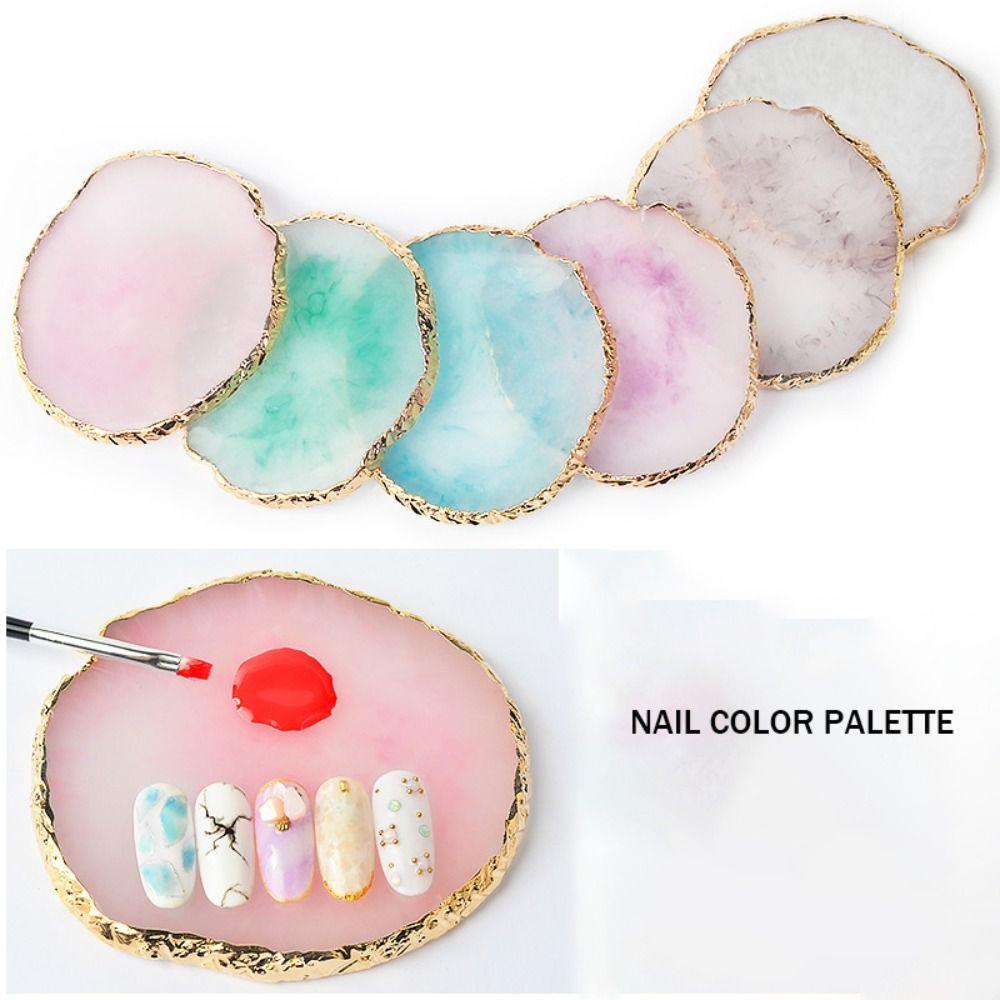 Color Drawing Pallet Nails Art Decoration Palette Round Manicure Tool Palette  Makeup Cosmetics