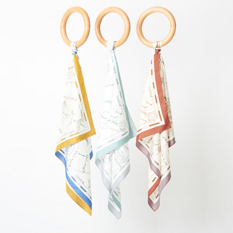 WENSLI Women's Mulberry Silk Square Scarf