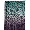 Leopardenmuster Tierhauttextur Farbverlauf Tüll Vorhänge für Wohnzimmer Dekoration Moderner Chiffon Transparent Voile Küchenvorhang