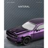 Electroplated 1/32 Alloy Dodge Hellcat Sports Car Model with Light and Sound Effects Collection Miniature Voiture Diecast Toy Vehicle