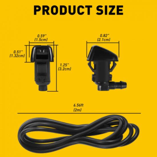 WINDSHIELD WASHER FLUID NOZZLE FOR 2011-2016 Ford F350 F250 F450 Trucks