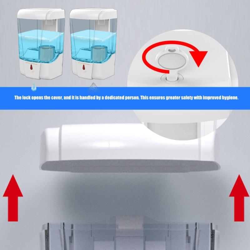 Automatic Induction Soap Dispenser 700ML None Contact Sensors Automatic Gel Hand Liquid Dispenser For Home And Office