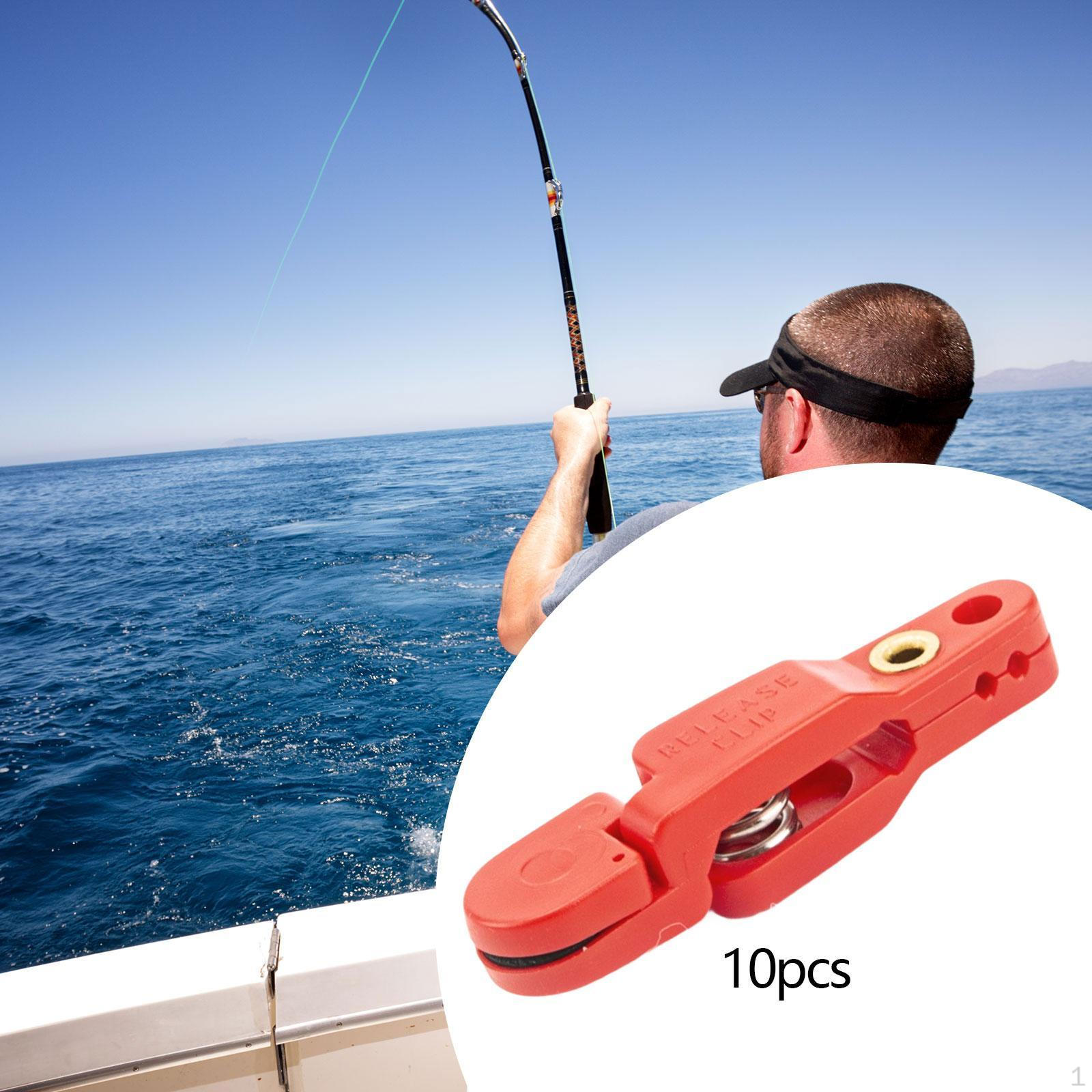 

10 Downrigger Release Clips, Quick Line Clips for Planing Board, Trolling Fishing