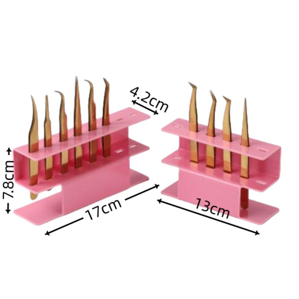 6 8 Holes Eyelash Tweezers Storage Rack Convenient Cosmetics Accessories Makeup Tools Holder Acrylic Nail Tools Organizer