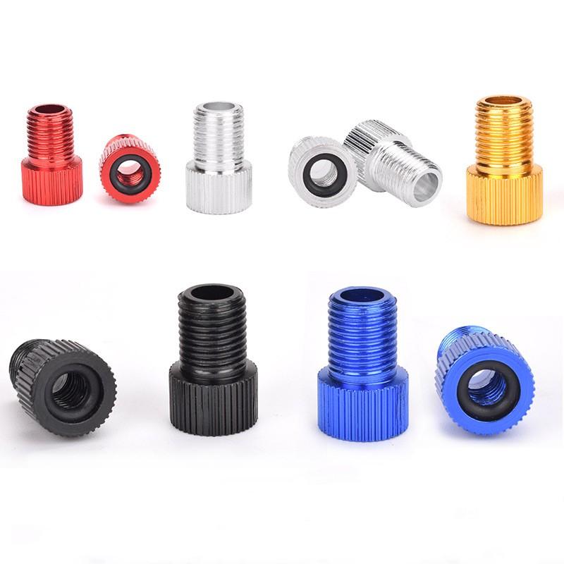 1PC Aluminum Alloy Bike Valve Adapter Convert Presta To Schrader Valve Bicycle Pump Air Nozzle Tube Tools Bicycle Accessories
