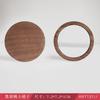 Wooden Handheld Mirror Portable Mini High-Definition Compact, Minimalist Cultural Gift for Women