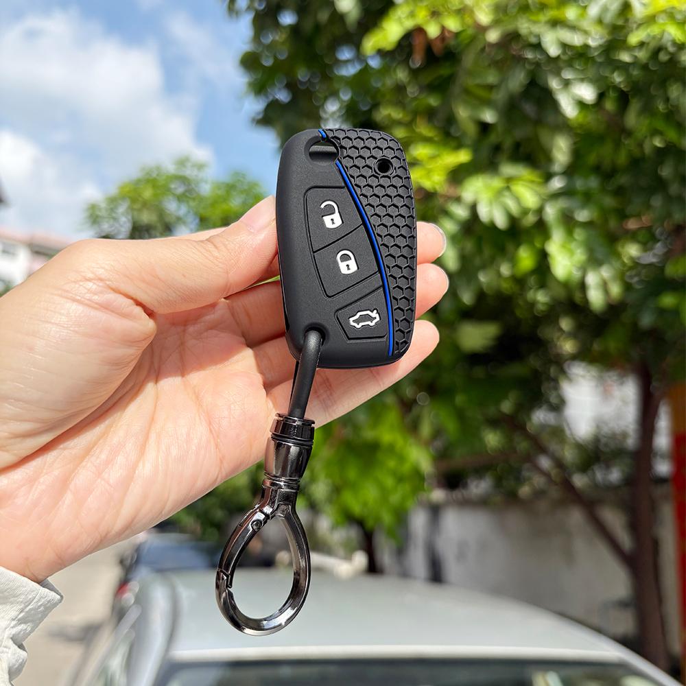 Keychain Protection For Fiat Grande Punto Panda Dot Streetka Vehicles For Ford Ka  Silicone Car Remote Key Cover Holder