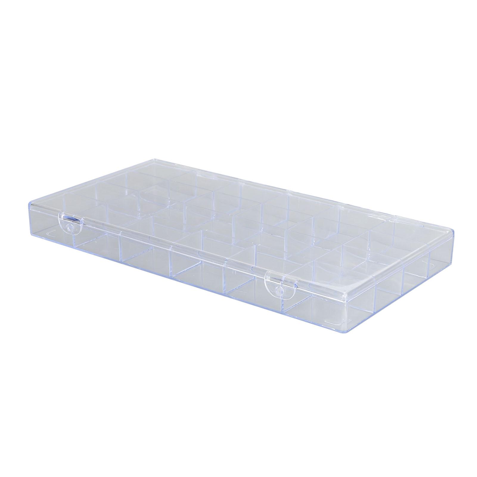 

Коробка для хранения украшений для ногтей 21 ячейка Прозрачный акриловый органайзер для страз для ногтей для серег