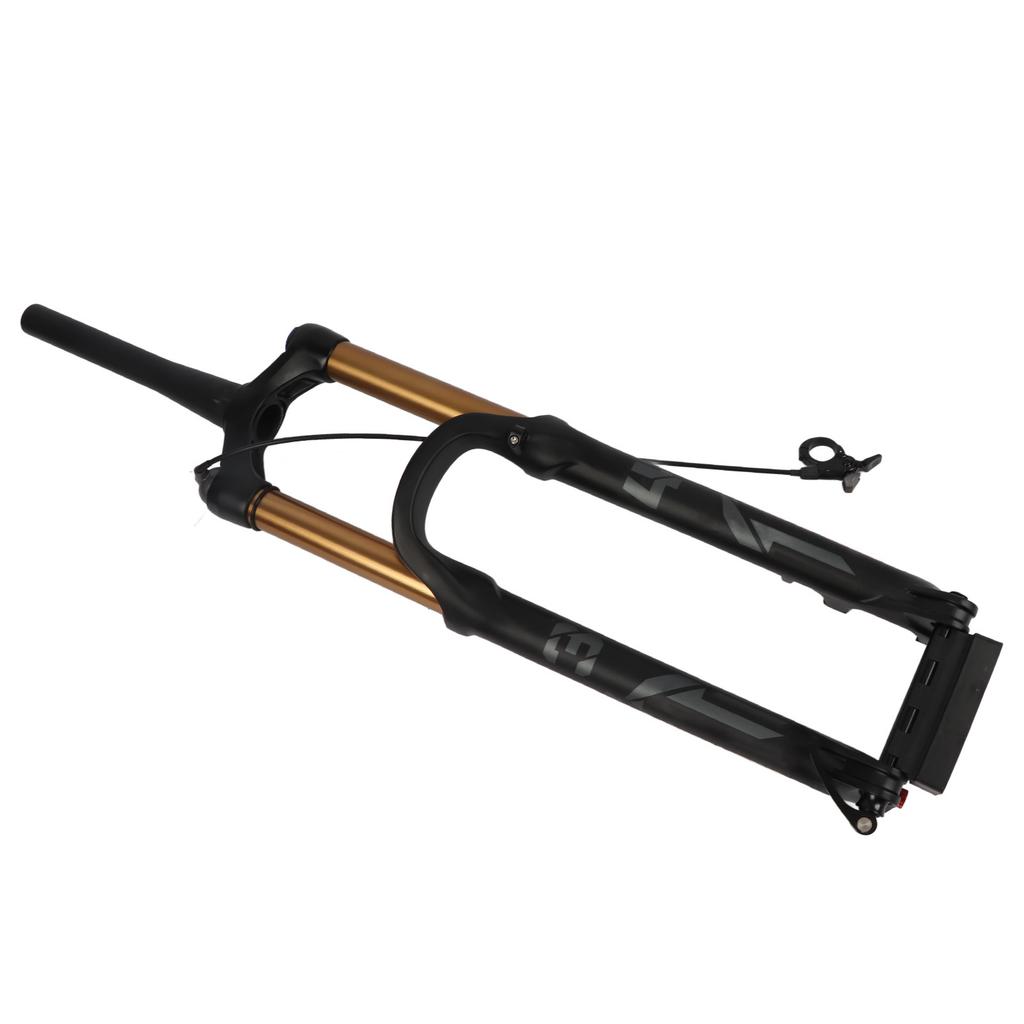 Mountain Bike Front Fork Damping Bike Suspension Fork 27.5in 175mm Stroke Gold Tapered Steerer Remote Lockout