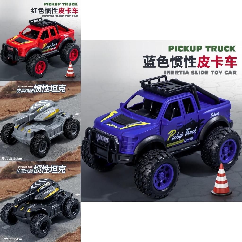 Carrinho de Brinquedo Offroad Infantil Com Tração por Inércia Para Meninos Brincadeira Interativa Presente
