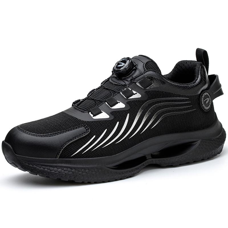Rotating Button Work Sneakers Men Breathable Safety Shoes Anti-Smash Protective Work Shoes Men Women Safety Sneakers Lightweight