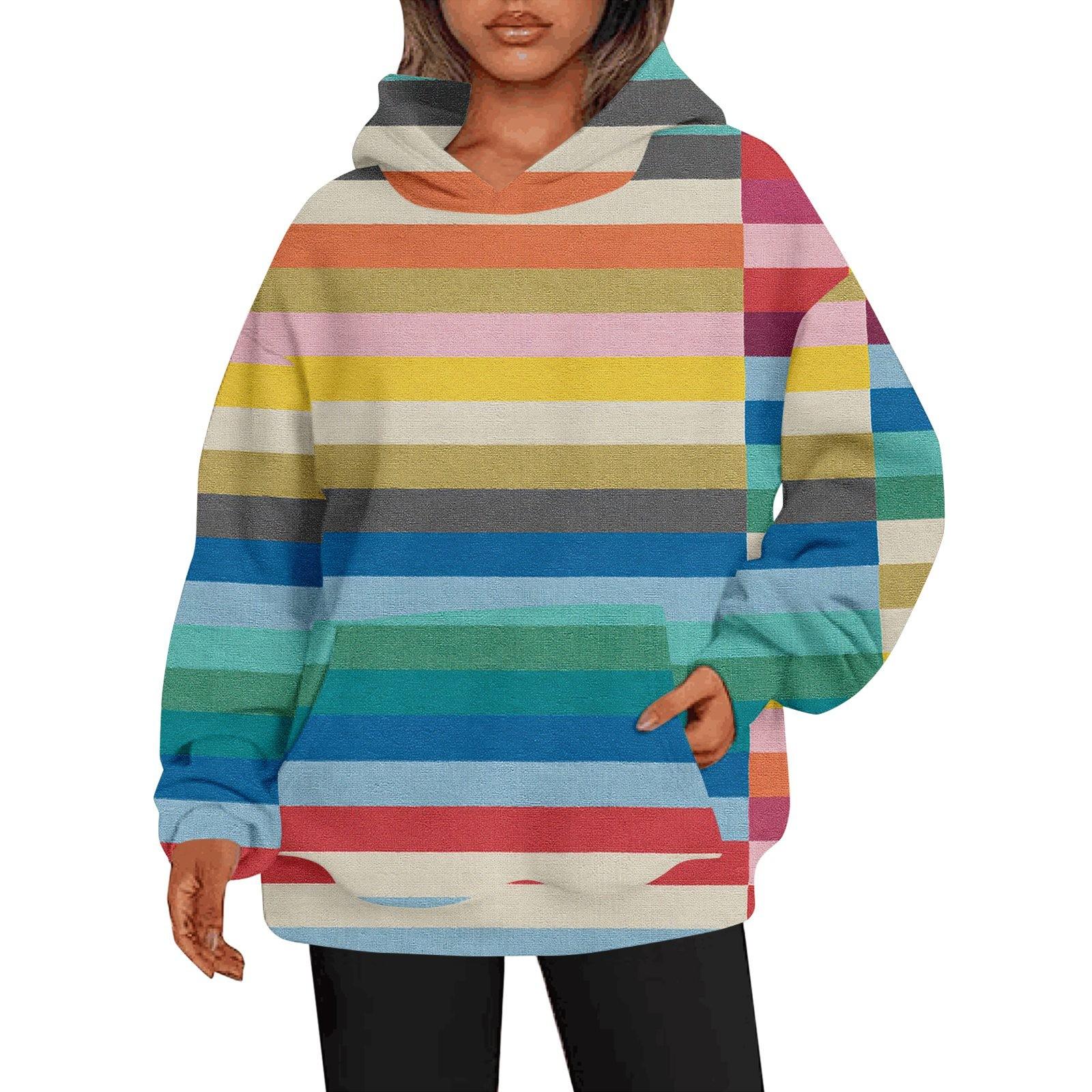 

Женские толстовки с капюшоном большого размера с длинным рукавом с принтом, пуловеры, осенние наряды с карманом XL