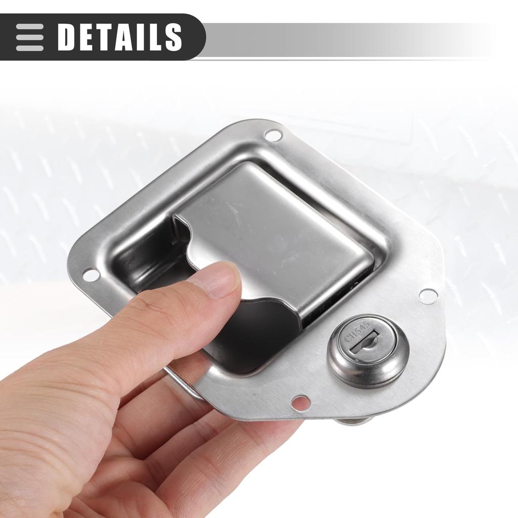 Motoforti Universal RV Handle Latch Tool Box Latch Paddle Lock for Vehicle Truck RV