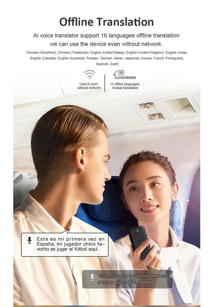 Stylo Traducteur Intelligent Multilingue: Traduction Hors Ligne et Interprétation Simultanée Russe pour le Voyage et les Affaires