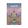 Amsterdam London Iceland Bali Travel Poster Metal  Sign Plaque Retro Plates For Club Man Cave Bar Hotel Cafe Wall Decor
