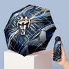 Ombrello Pieghevole Compatto Antivento Impermeabile Leggero con Stampa Pattern Juventus FC, Mini 5 Pieghe, 8 Stecche, Portatile