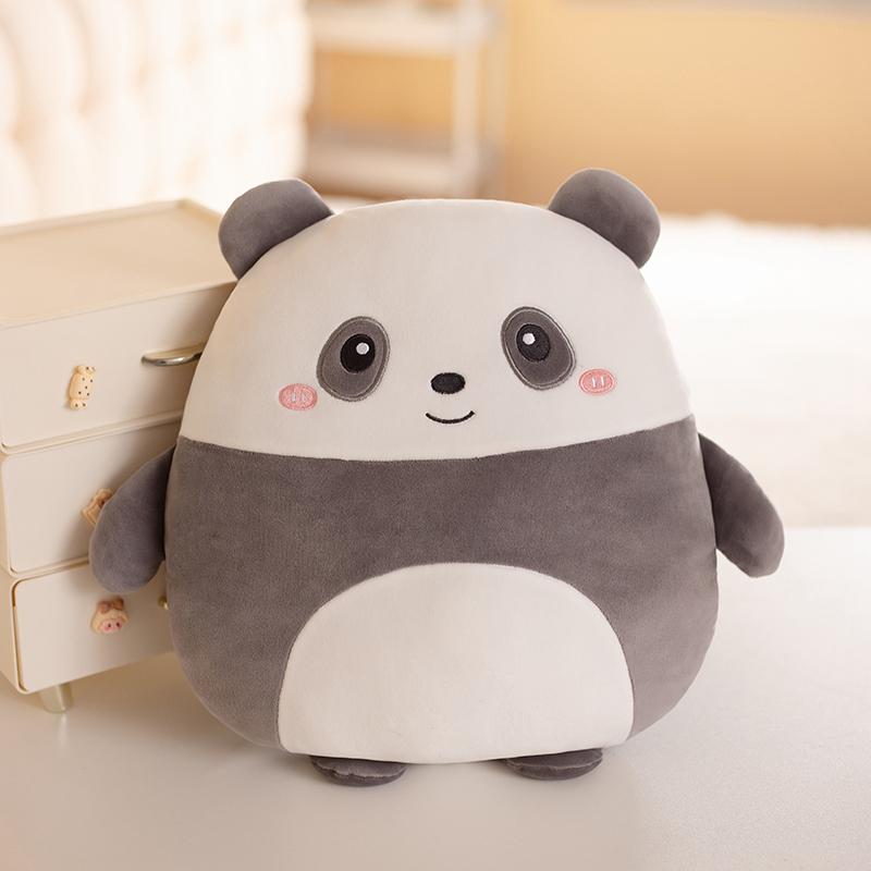 36cm Cute Animal Plush Toy Small Penguin Dinosaur Fox Capybara Dog Panda Bear Pillow Soft Sofa Bed Decoration Gift
