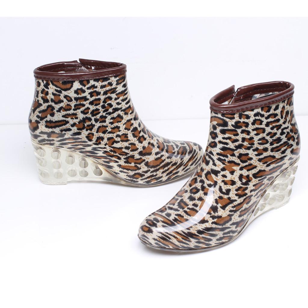 Buy Maelove Womens Leopard Print Wedges 