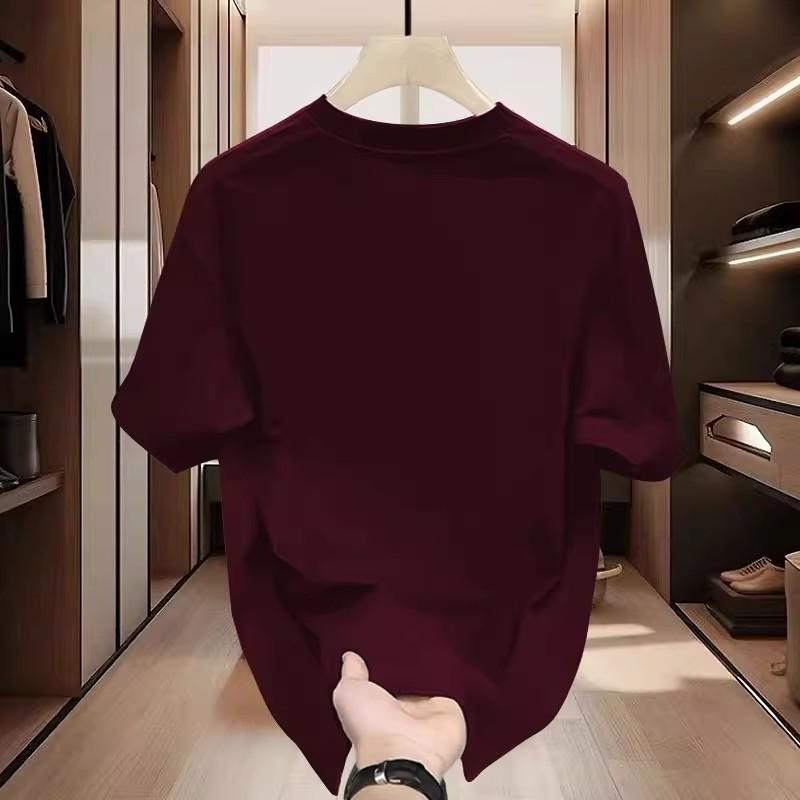 Men Casual Cartoon Printed Round Neck Short Sleeve Cotton T Shirt