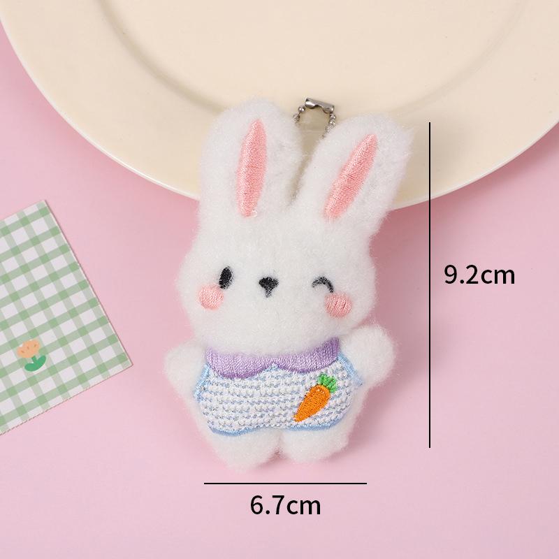 

Мультяшный плюшевый кролик, кукла-брелок, подвеска на школьную сумку, милая плюшевая кукла, аксессуары для подвешивания на сумку, брелоки для ключей, детский подарок синий