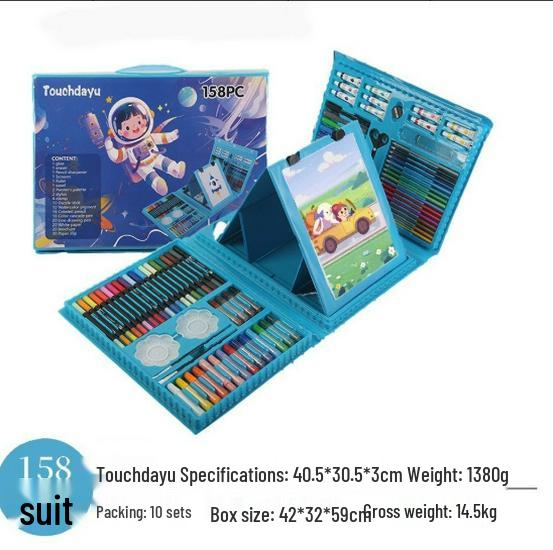208 Watercolor Pen Set with 150 Brushes - Children's Day Painting Set, Colored Pen Gift for Kids