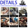 370pcs/12.9 Grade Black Hex Socket Head Cap Screws, Nuts, and Flat Washers Set; DIN912 Metric Bolt Fastener Set; M4 and M5 Bolts