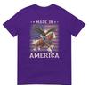 Made In America Western Horse Eagle Usa Flag Tshirt