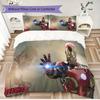 Avengers Iron Man Printed Bedding Set 3Pcs Duvet Cover Set For Kids Bedroom No Sheet No Quilt Core