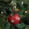 Fome Christmas Sticky Pink Ball Red Christmas Balls Set Pine Needle Sticky Ball  for Home