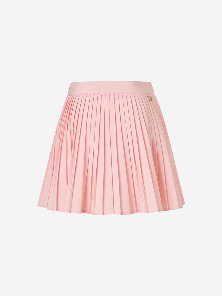 LORDLOAR Asymmetrical Pleated Skirt L/Pink