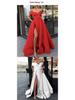 Women's 2025 Deep V-neck Satin Evening Dress, Multi-color European & American Style