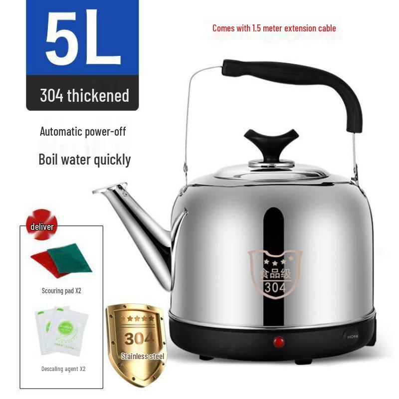 Stainless Steel 2L Electric Kettle with Auto Shut-Off & Keep Warm Feature