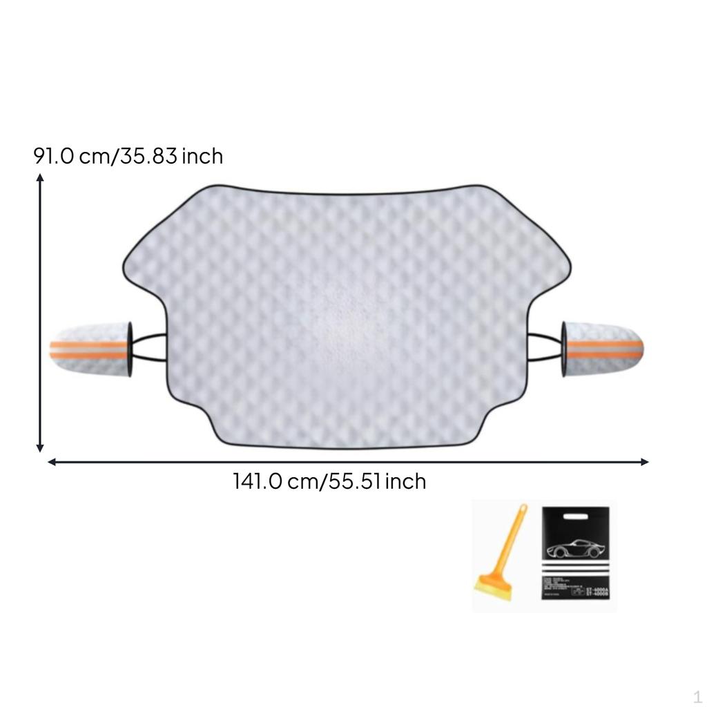 Windshield Winter Cover, Ice Protector, Waterproof, sturdy Duty, Universal Fit 9 Magnets Hatchback