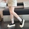 Summer new lace mesh platform white shoes women's breathable mesh casual shoes heightening versatile student board shoes