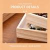 8 Compartment Solid Wood Jewelry Storage Tray Minimalist Multi-Grid Ornament Organizer Tray For Earring Ring Necklace Accessorie