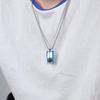 Five-piece Combination Necklace New Titanium Steel Light Sand Two-color Men's Pendant Fashion Versatile Necklace