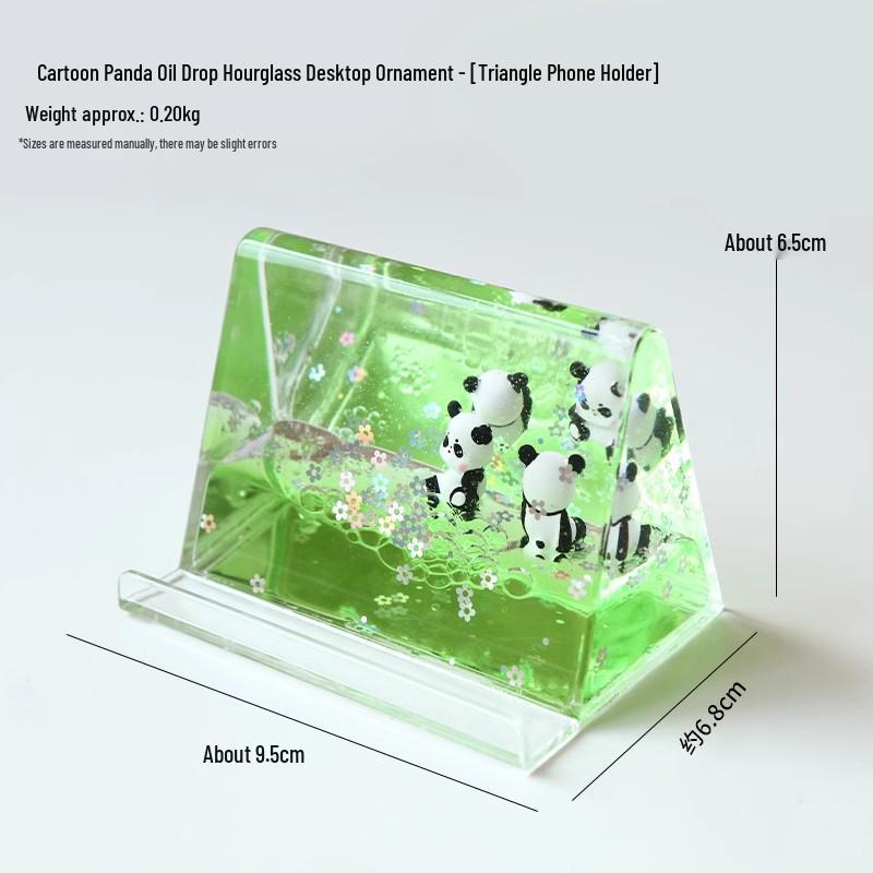 Panda Olejová přesýpací hodina: Kreativní stolní časovač, Uklidňovač stresu, Dárek pro děti pro emocionální klid.