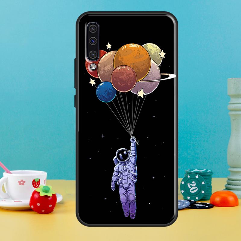 Cartoon Space Astronaut Case For Samsung Galaxy A16 A56 A15 A22 A52 A32 A54 A14 A26 A36 A55 A35 A05 A06 A53 A33 A13