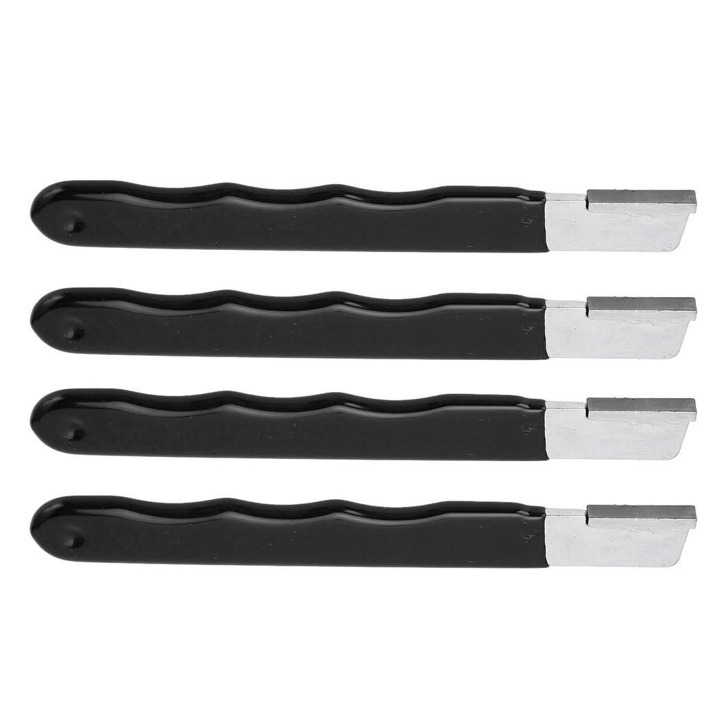 4Pcs Garden Tool Sharpener Mini Portable Cutter for Gardening Pruner Hedge Shears Scissors Black