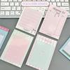 200 sheets Candy colored minimalist A7 notebook, fresh girl Instagram style student study memo message
