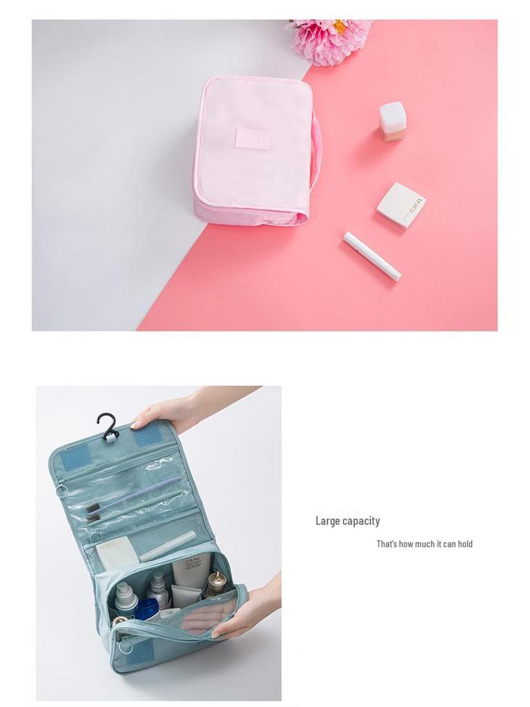 Waterproof Portable Toiletry Bag for Men and Women - Multifunctional Travel Storage and Makeup Organizer