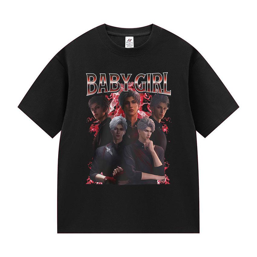 

Футболка с аниме-графикой для девочки Love and Deepspace, мужская одежда, трендовая, горячая распродажа, футболки унисекс, модные, высококачественные хлопковые футболки 4XL