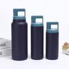 New Steel Thermal Water Bottle Double Wall Straw Vacuum Tumbler Sports Bottle 600/900ml