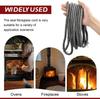 Fireplace Seal Cord Fireplace Refractory Gasket Stove Firewood Cord 6/8/10/12mm Fiberglass Rope Gasket for Fireplace and Stove