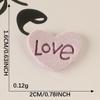 10Pcs/Bag Clothing Accessories Love Letter Leather Label Handbook Diy Embroidery Patch Printed Fabric Label Logo