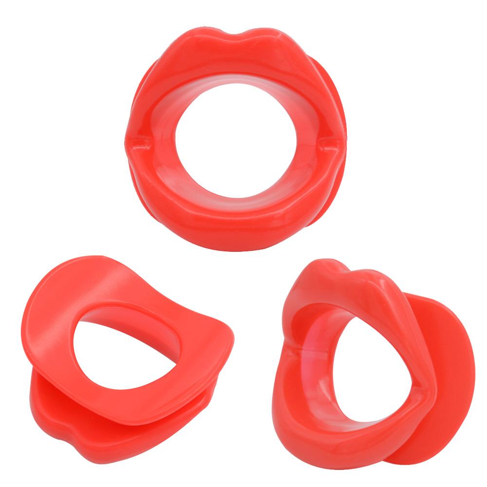 Silicone Lip O-Ring Opening Gag Oral Sex Fetish BDSM Restraint Mouth Ball Plug Forced Mouth Opener Sex Props Lovers Sex