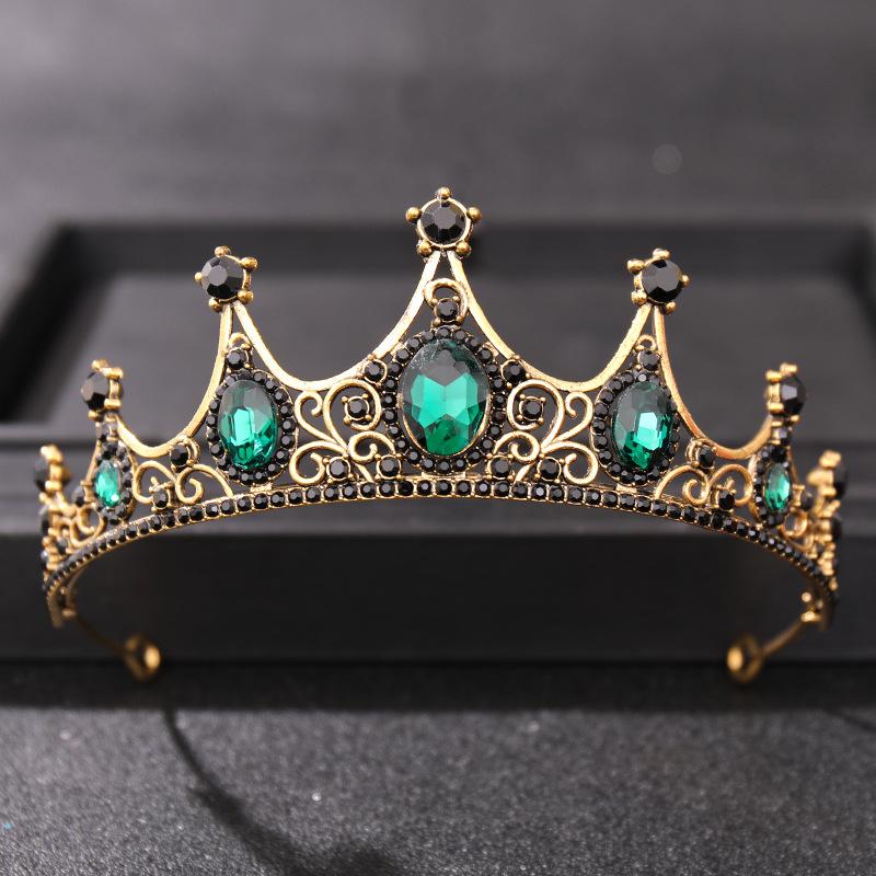 Accessori per Capelli da Sposa Barocco Strass Cristallo Corona Tiara Corona da Sposa Copricapo Corona da Festa Gioielli per Capelli da Sposa Tiare