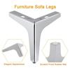 4er-Pack Dreieckige Möbelbeine 15 cm Moderne Metallmöbelbeine für Schränke Sofas und Tische Stützbein Hardware Zubehör