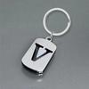 Stainless Steel 26 English Letters Keychain - Stylish Alphabet Pendant for Backpack or Car